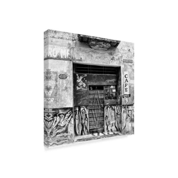 Philippe Hugonnard 'Cafe Express Havana 3' Canvas Art,14x14